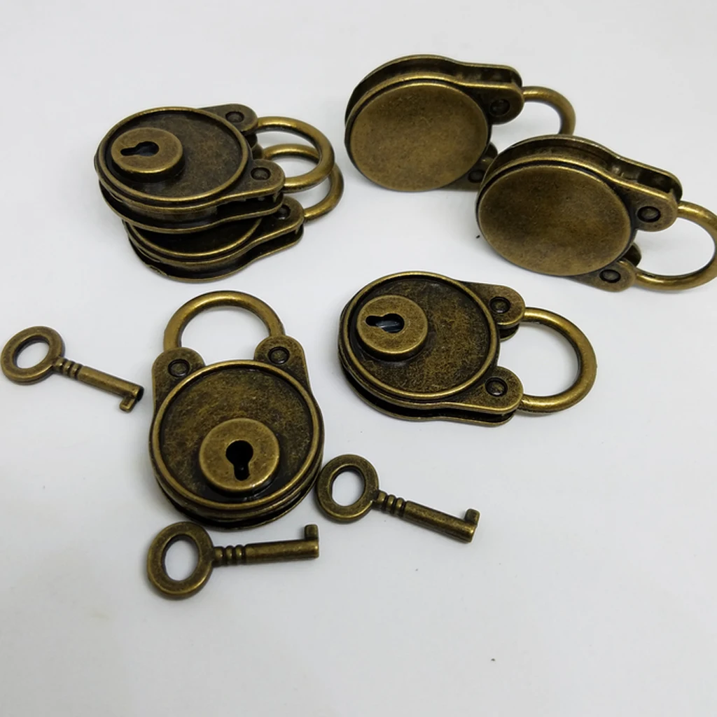 Brass Padlock 47mm Mini Lock Keyed Luggage Jewelry Diary Small Locks Private Money Box Savings Bank Keyed Padlocks