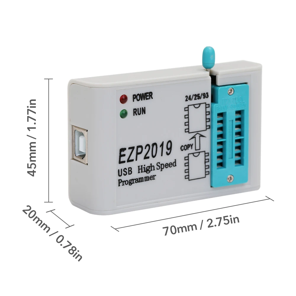 EZP2019 высокоскоростной USB SPI программатор Support24 25 93 EEPROM 25 флэш-память, BIOS Чип + 5 гнезд