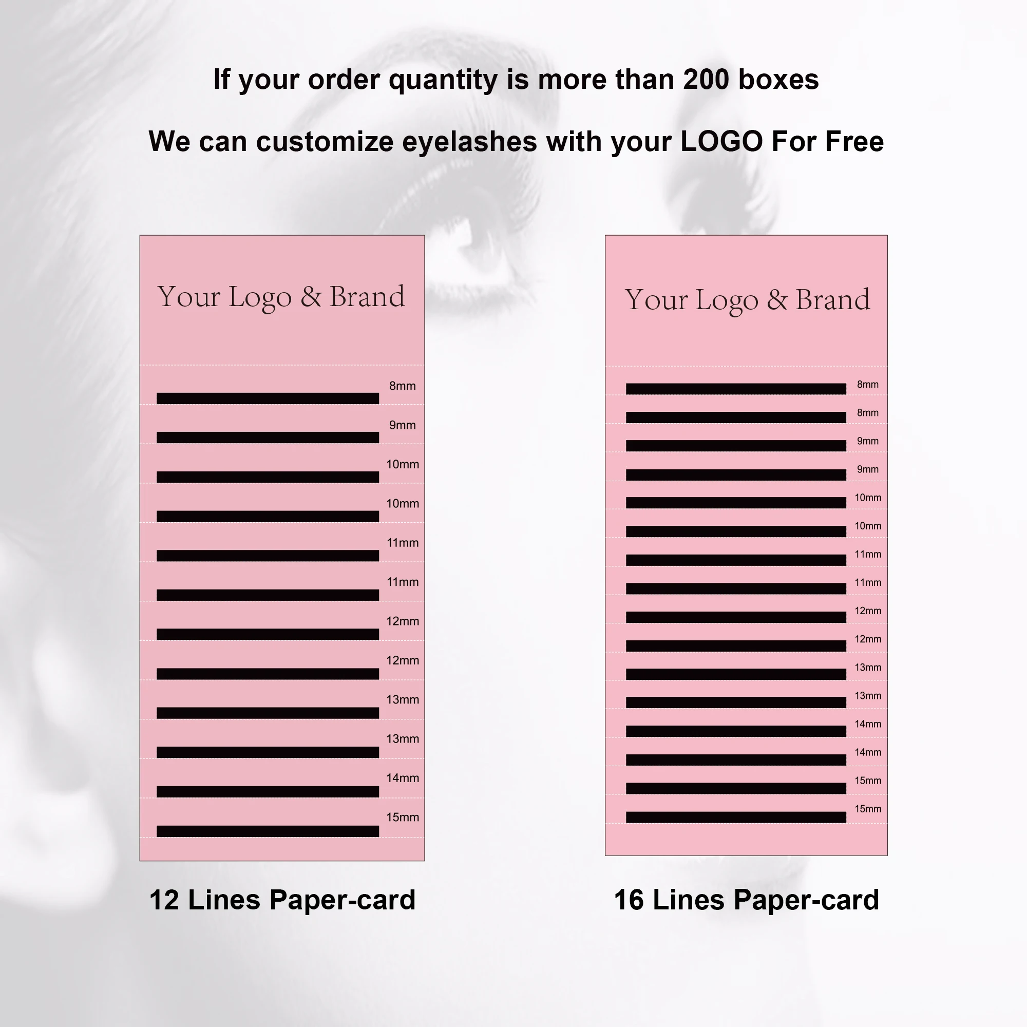 Цветные накладные ресницы 4 лотка/партия радужные индивидуальные классические