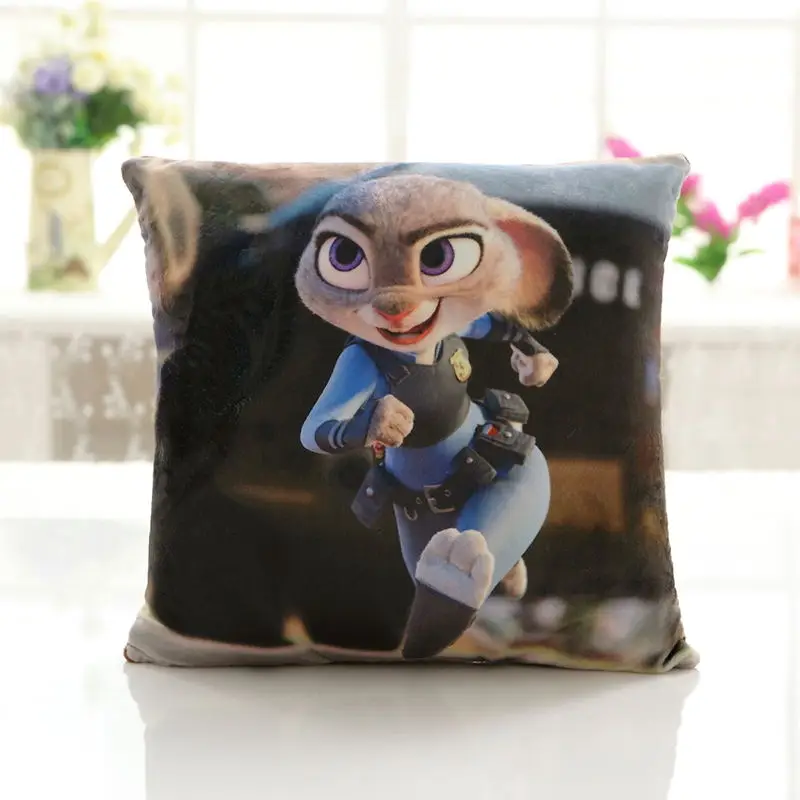 qyl-fengkuangdongwu Coussin 40x40 см подушка 4 стиля Crazy Animal City сиденье/задняя подушка кристалл мягкий бархат мультфильм PP Хлопок диван украшение - Цвет: qyl-fengkuangdongwu