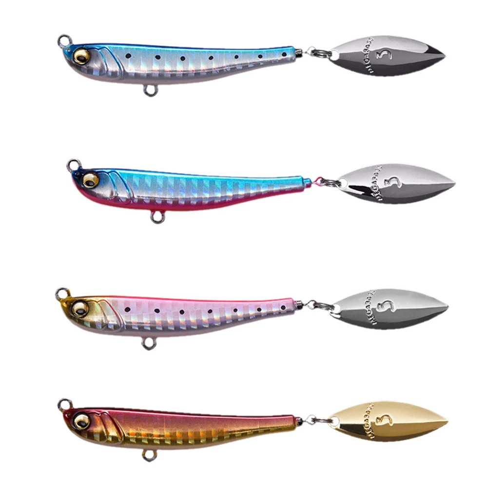 Jig Bait Winter Fishing with Spinner Spoon Fishing Lures 62mm 30g Jigs Trout Winter Fishing Hard Baits Tackle Pesca Makippa 30G