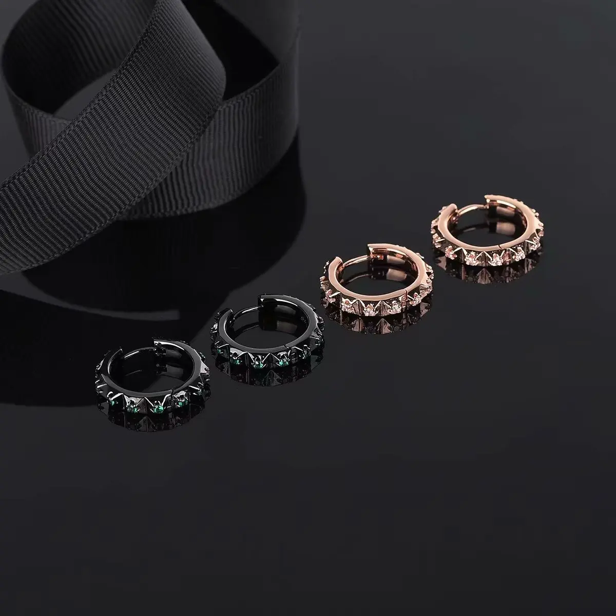 

New Style Gear Punk Circle Earring women's Fashion Simple Small Hoop Earrings Luxury Designer Jewelry For Women zk40