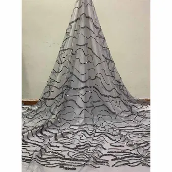 

Graceful evening net lace fabric latest French tulle lace cloth for sewing dress HNZ294(5yards/lot) multi color