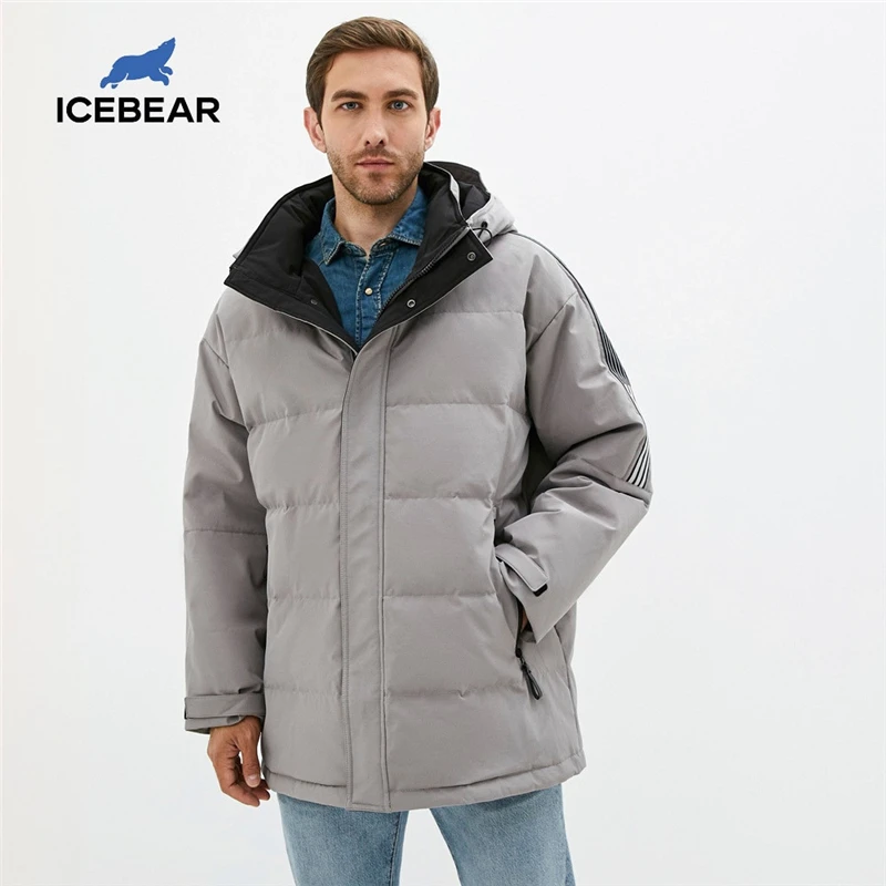 icebear 2020 новая зимняя мужская одежда модная повседневная куртка теплая пуховая