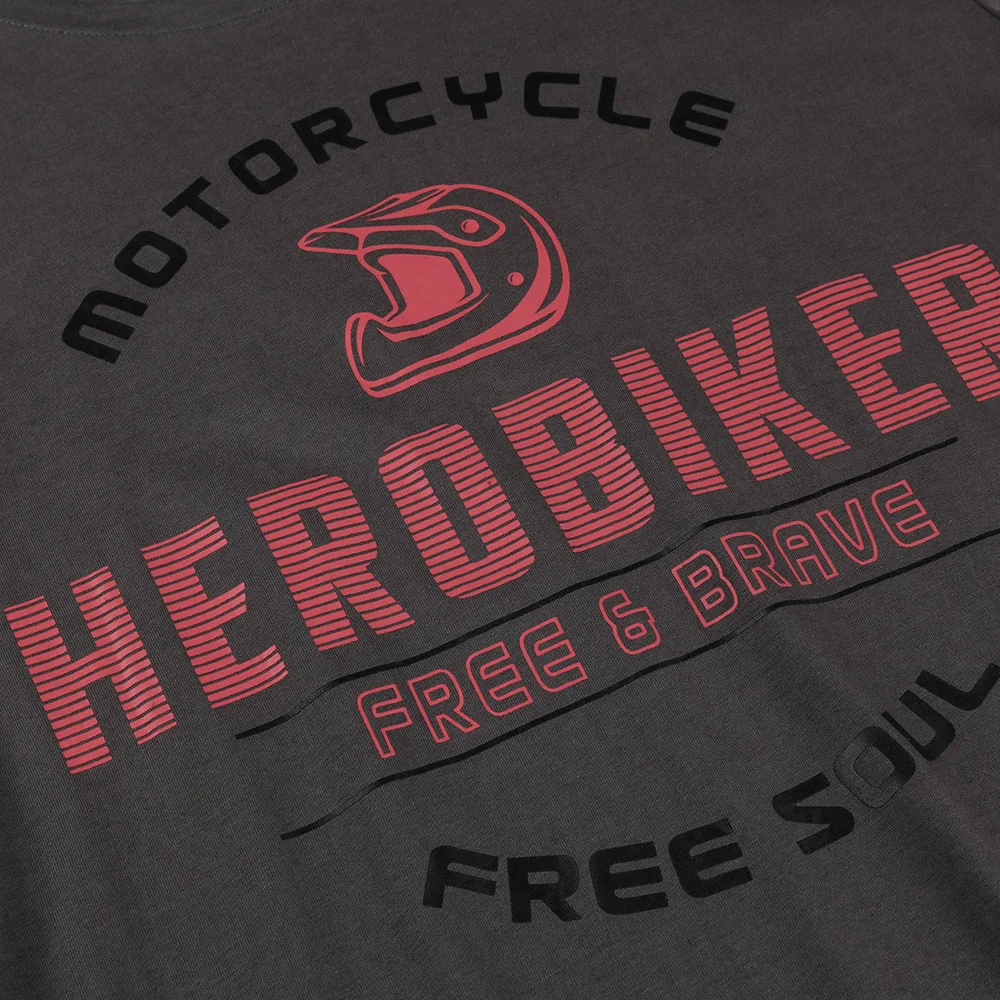 HEROBIKER летняя футболка для мотогонок Мужская короткая футболка для мотогонок Спортивная футболка для мотокросса модная быстросохнущая футболка