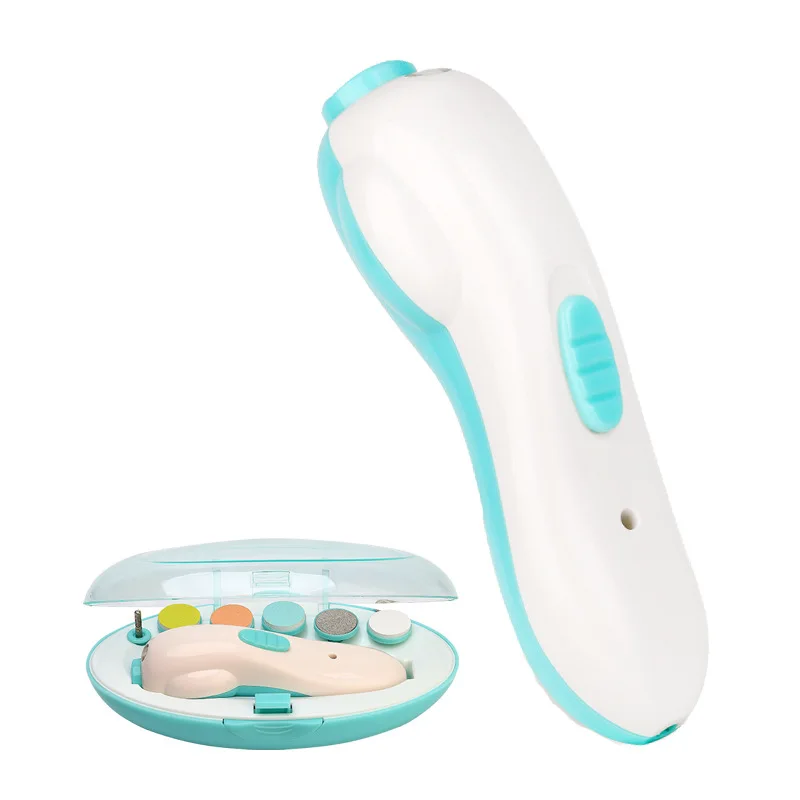 

New Style Rechargeable Electric Children's Nail Piercing Device Multi-functional Baby Nail Trimmer Set