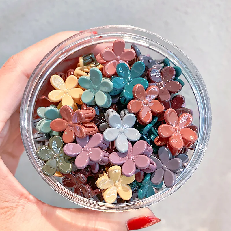 Ruoshui 50pcs Children Cartoon Hair Claws Girls Lovely Hairpins Hair Crab Baby Hair Accessories Hair Clips Headwear Barrettes