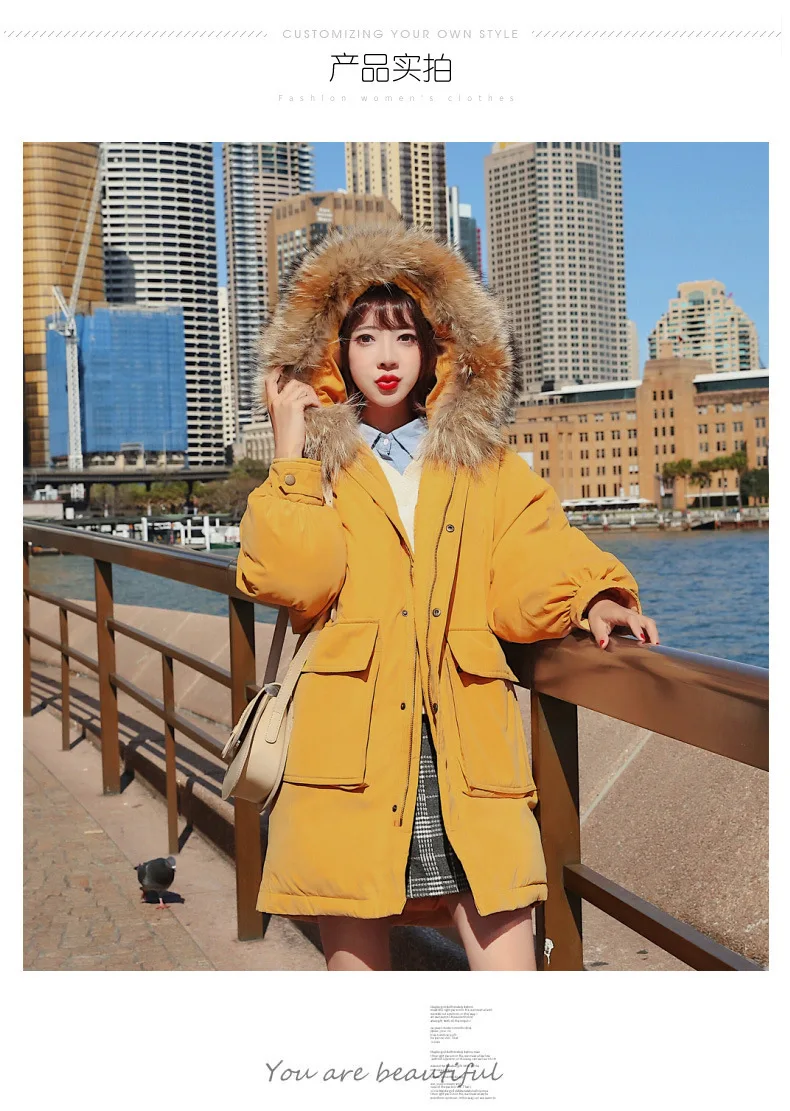 Зимняя длинная парка Manteau Femme Hiver, плюс размер, стеганая куртка, шамарры De ropa mujer, шапка с меховым воротником, недорогие пальто YL177