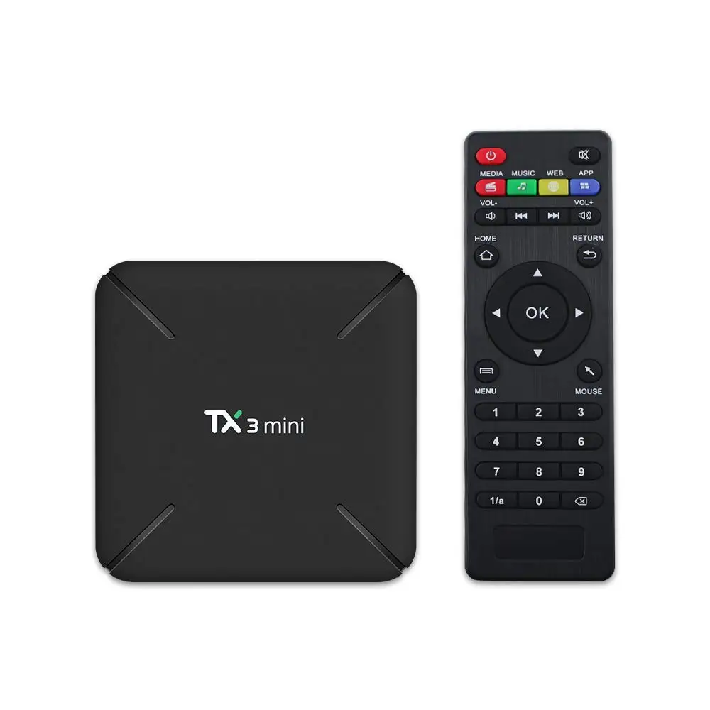 Android 7 1 TX3 мини S905W Процессор HDMI 2 0 смарт приставка для ТВ 4K H.265 parpadeo производитель de