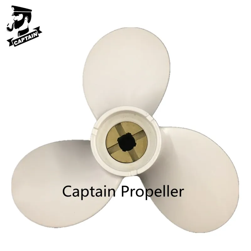 Captain Propeller 9x7-C Fit Yamaha Outboard Engines 8HP Aluminum Pin Drive Spline RH 647-45943-00-EL
