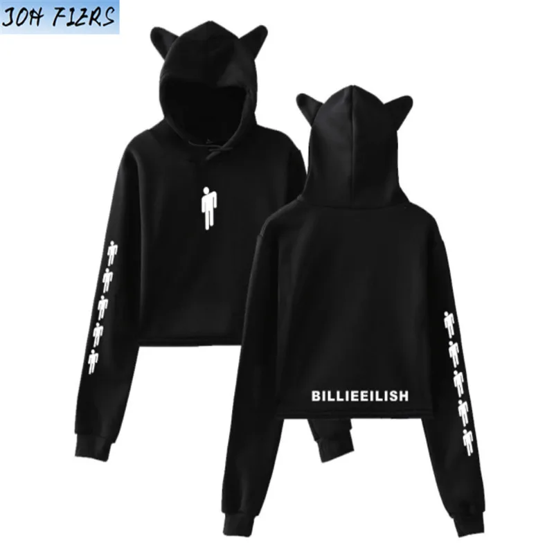 Harajuku Толстовка Billie Eilish, женские толстовки, белая одежда, пуловер, толстовки для девочек-подростков, осенняя теплая уличная одежда