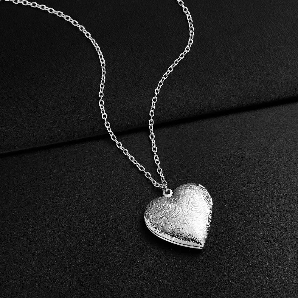 Подарок для влюбленных на День святого Валентина, семейные фоторамки с животными, можно открыть медальон, ожерелье с подвеской в виде сердца, ювелирные изделия, подарок подруге