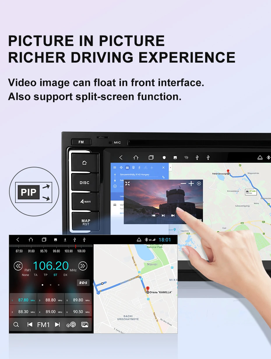 Perfect Isudar H53 4G Android Auto Radio 2 Din For Volkswagen/Touareg Car Multimedia DVD Player Octa Core RAM 4GB ROM 64G DSP DVR Camera 16