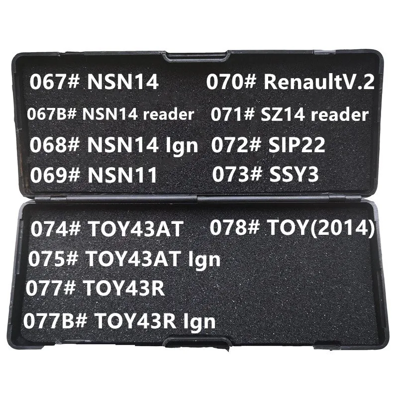 No black box 030-041# HU101 HU100R HU162T9 HU162T10 HU39 HON58R HON66 HON70 HYN11 HY15 HYN7R ign LiShi 2 in 1  Locksmith Tools car oil dipstick