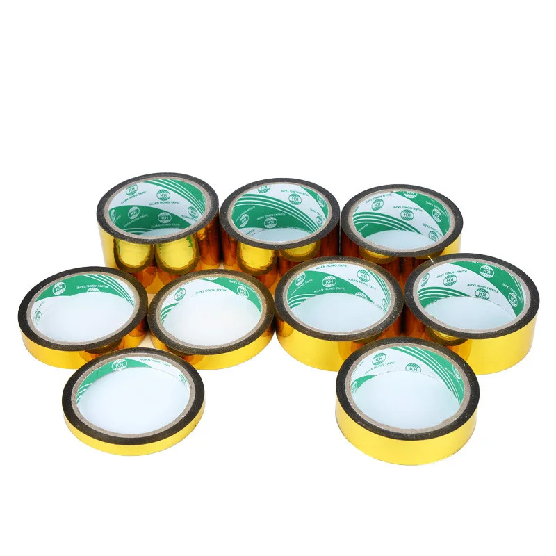 25 м 50 Золотая фольга васи ленты Лазерные цвета блестящие тонкие декоративные