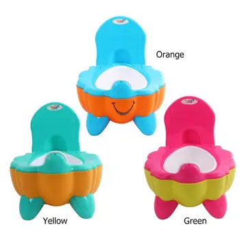 

Baby Potty Toilet Bowl Cute Pumpkin Cartoon Training Pan Toilet Seat Bedpan Tool Skillful Design and Exquisite Appearance
