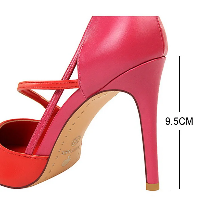 Shoes High Heels Woman Pumps Stiletto Women Shoes Women Basic Pump Fashion Women Sandals Female Shoes stilettos 9.5 cm