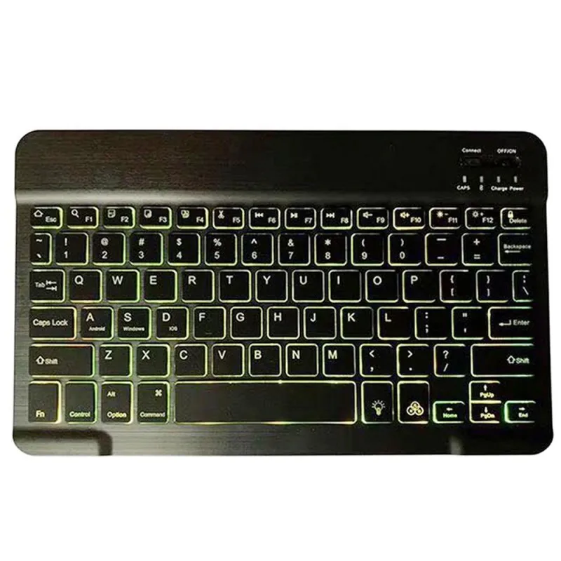 Светлая клавиатура с подсветкой чехол для Samsung Galaxy Tab A A6 10,1 SM-T580 SM-T585 T580 T585 Крышка планшета Bluetooth клавиатура - Цвет: Only Keyboard