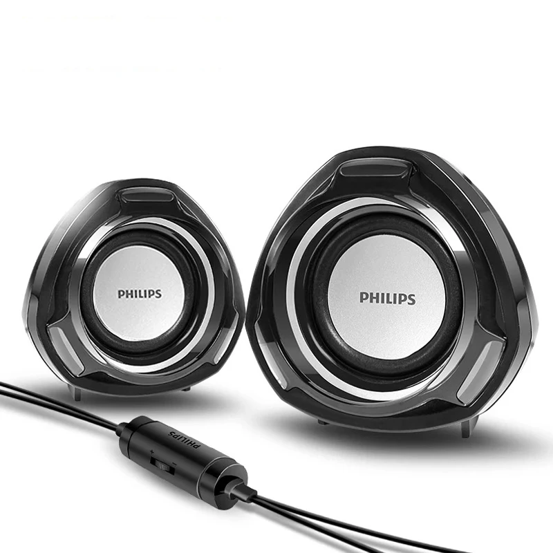 Philips SPA311 сабвуфер 3d объемный настольный компьютер Аудио Бас Мини Портативный USB с управлением ноутбук динамик