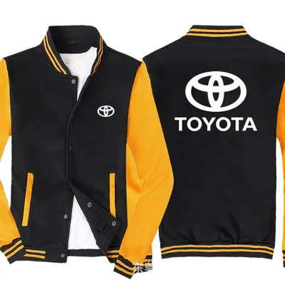 

2020 NEW Fashion Men Baseball Jacket for Toyota Car Logo Sportswear Casual Sweatshirt Hip Hop Harajuku Unisex Uniform 3 Colors