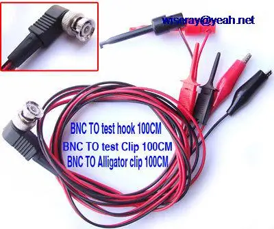 DHL/EMS 20 шт BNC штекер для тестирования Крюк Зажим Крокодил IC pcb Probes-A8