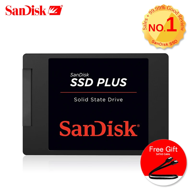 Sandisk SSD Plus Внутренний твердотельный жесткий диск SATA III 2,5 "120 ГБ 240 ГБ 480 ГБ ноутбук твердотельный диск SSD