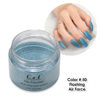 

28g Dipping Powder -Color NO.50# Flashing Air Force -Pearl Shine Color System