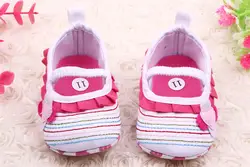 Весенняя Новинка; обувь для девочек 0-12 месяцев; обувь для малышей с мягкой подошвой и бантом; хлопковая детская обувь; 3 размера