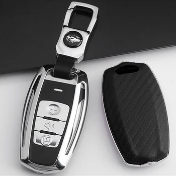 

Car Key Cover Case Zinc Alloy for Great Wall Haval Coupe H7 H8 H9 GMW H6 H2 HAVAL H6 H7 H8 H9 H2S Car Keychain Ring Protection