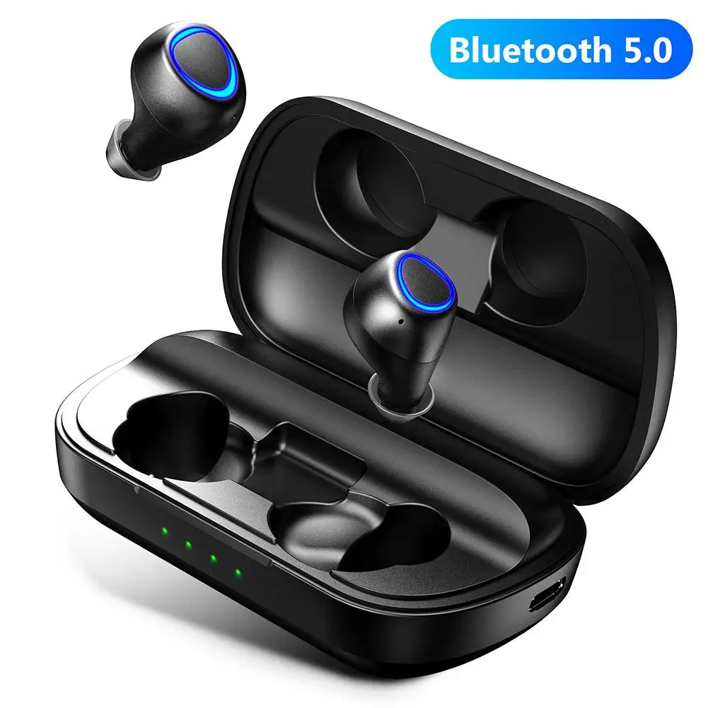 

New Arrival Mini In-ear Earbuds Wireless Bluetooth 5.0 Stereo Sport Earphone with Charge Box hot sale