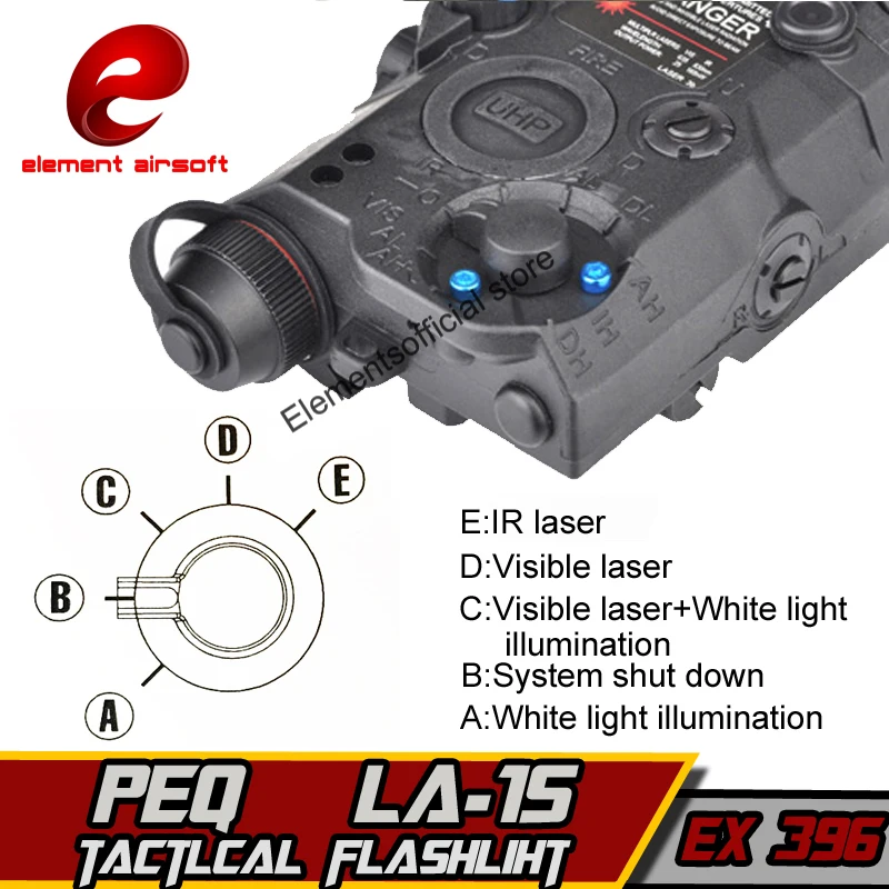 Element-PEQ-15-LA-SC-UHP-Red-Dot-Laser-IR-Lamp-Airsoft-Lazer-for-Shooting-Game (3)