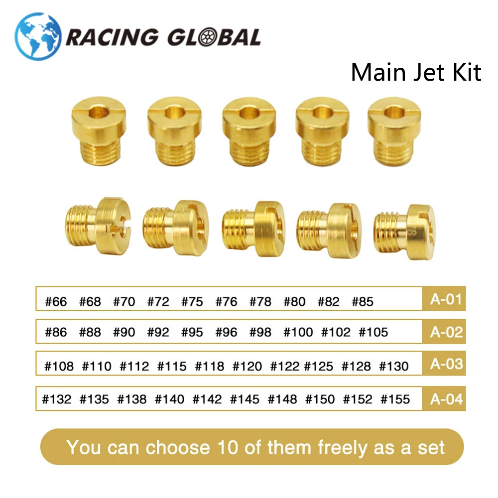 AlCON-Racing M6 карбюратор основной струйный комплект 6 мм резьба для Dellorto PHBH PHBL FRD PHF VHB