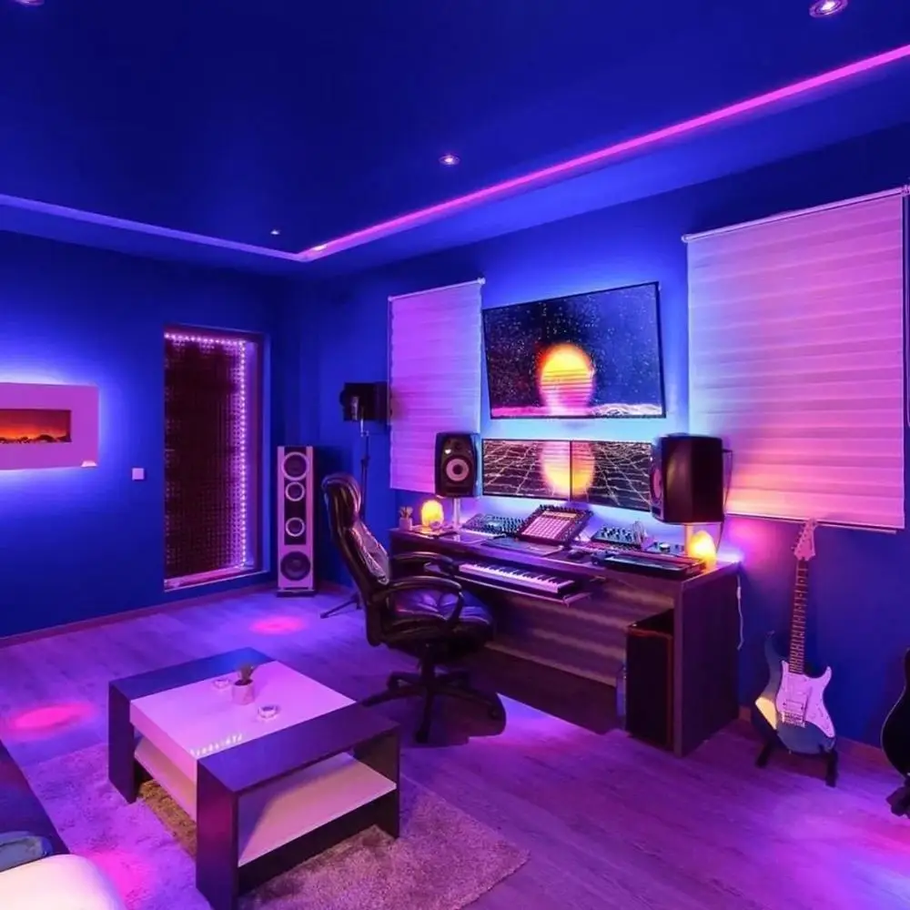 LED Strip Light RGB 2835 Flexible Lamp Tape Diode USB Cable 3 Key Control DC5V 1M 2M 3M 4M 5M Desk Screen TV Background Lighting