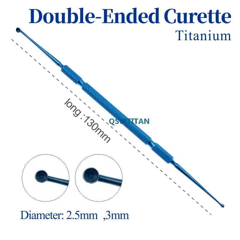 Titanium/Stainless Steel Forceps Chalazion Curette Micro ophthalmic Eye Surgical Instrument