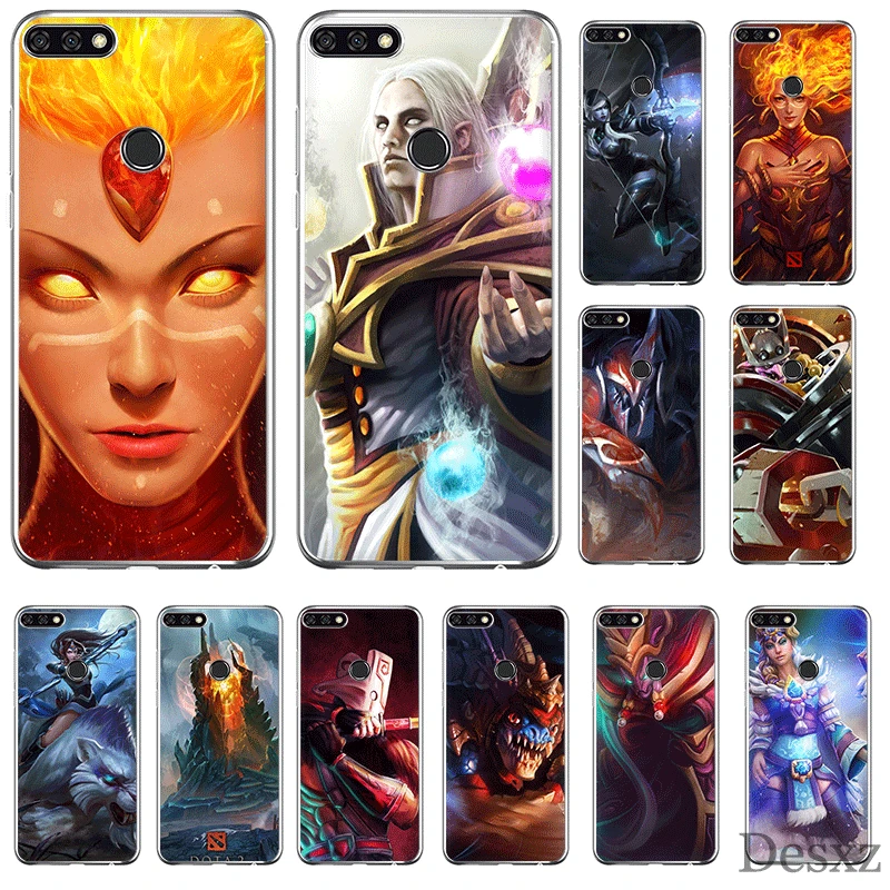 Чехол для мобильного телефона TPU Huawei P30 P20 P10 P8 P9 Lite Pro P Smart Z Plus Cover DOTA