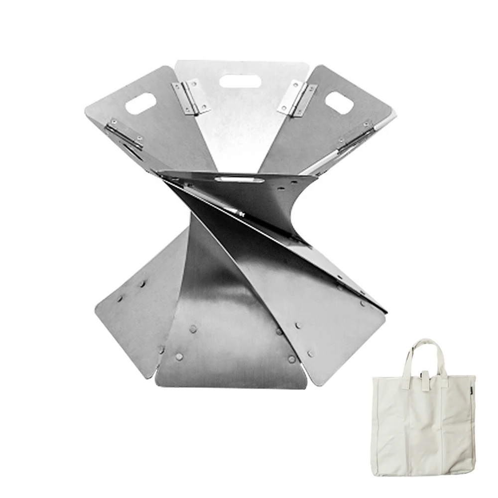 Outdoor Campfire Foldable Fire Pit Burning Firepit For Patio