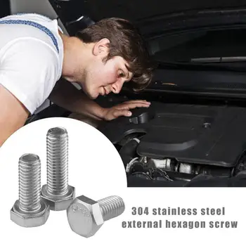 

5PCS 304 Stainless Allen Bolt Socket Cap Screw Hex Head Allen Key DIN912 M6*8/10/12/14/16/20