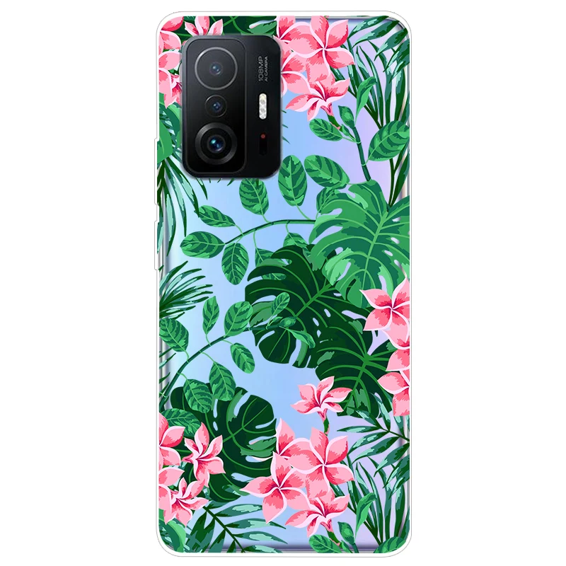 Soft TPU Silicone Clear Cartoon Case for Xiaomi 11T Pro - Transparent Protective Phone Cover