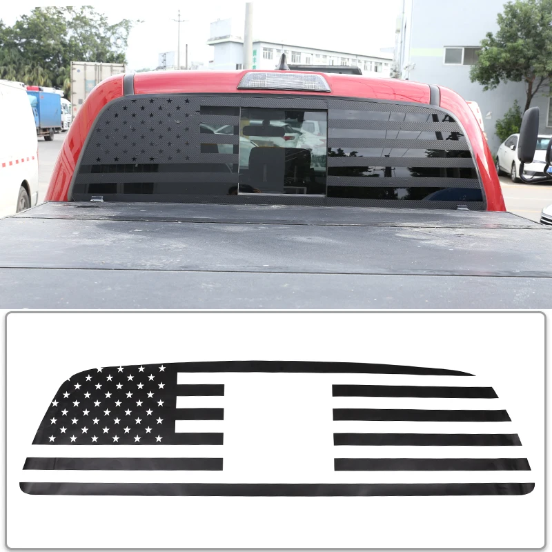 

Pickup Trucks Rear Window American Flag Vinyl Decal Sticker Parts For Toyota Tacoma 2016-2020 Exterior Accessories Car-styling