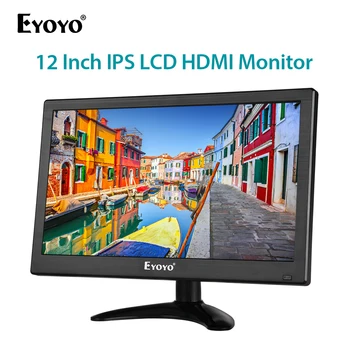 

Eyoyo EM12F 11.6" LCD Monitor 1080P FHD LCD Mini Computer TV Display CCTV Security Surveillance Screen With HDMI VGA Video Audio