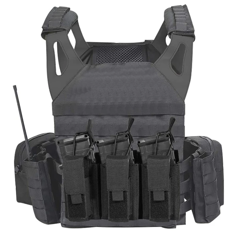 Tactical Military Molle Belt Clip 5.56 .223 Mag Triple Magazine Pouch Holster 