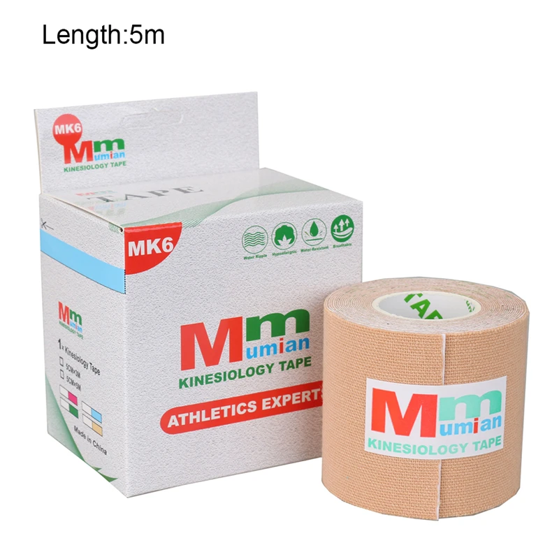 

Elastic Roll Adhesive Kinesiology Tape Sports Injury Muscle Strain Protection Bandage Support E65F