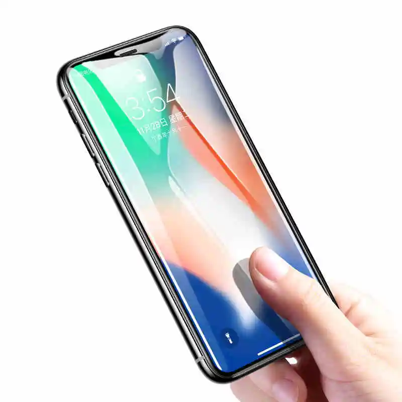 500D полное покрытие из закаленного стекла для iphone 11 Pro X XR XS MAX 7 6s 8 Plus Защитное стекло для экрана iphone 11 Pro защитное стекло