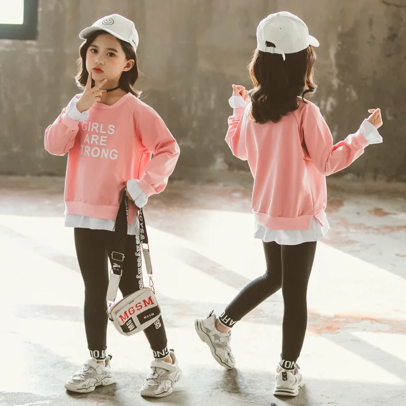 

Girl'S Sports Package 2020 Spring Clothing New Style Korean-style Children Big Kid Western Style GIRL'S Fashion Spring And Autum