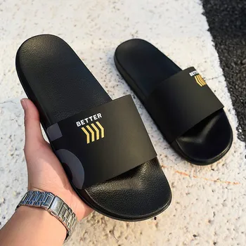 

Coslony Men Slippers Summer Beach Shoes Unisex Lovers Couple Footwear Outdoor Non-slip Male Casual Flip Flops Bathroom Sandals