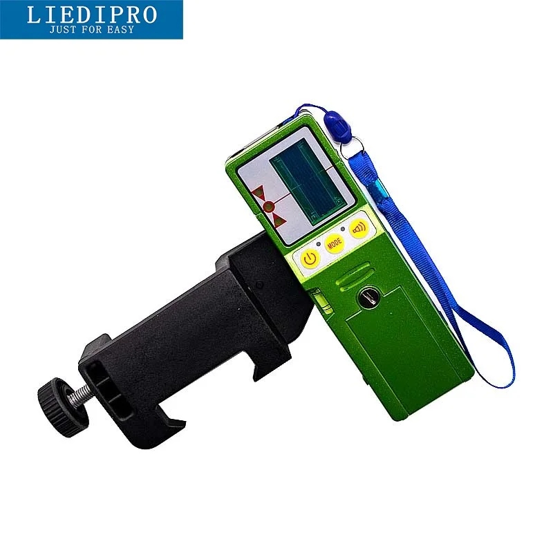 Professional Laser level Receiver 3D Super Powerful Detector with Clamp 360 Self-leveling Cross Line Green Beam& Outdoor Mode