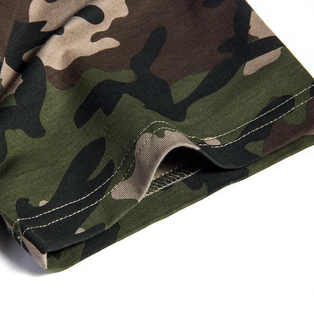 Новинка модная мужская хлопковая одежда камуфляжные футболки брендовые топы