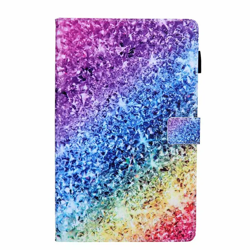 Новый кожаный чехол для Samsung Galaxy Tab A 10,1 2019 T510 T515 SM-T510 SM-T515 чехол Funda планшет модная окрашенная подставка оболочка