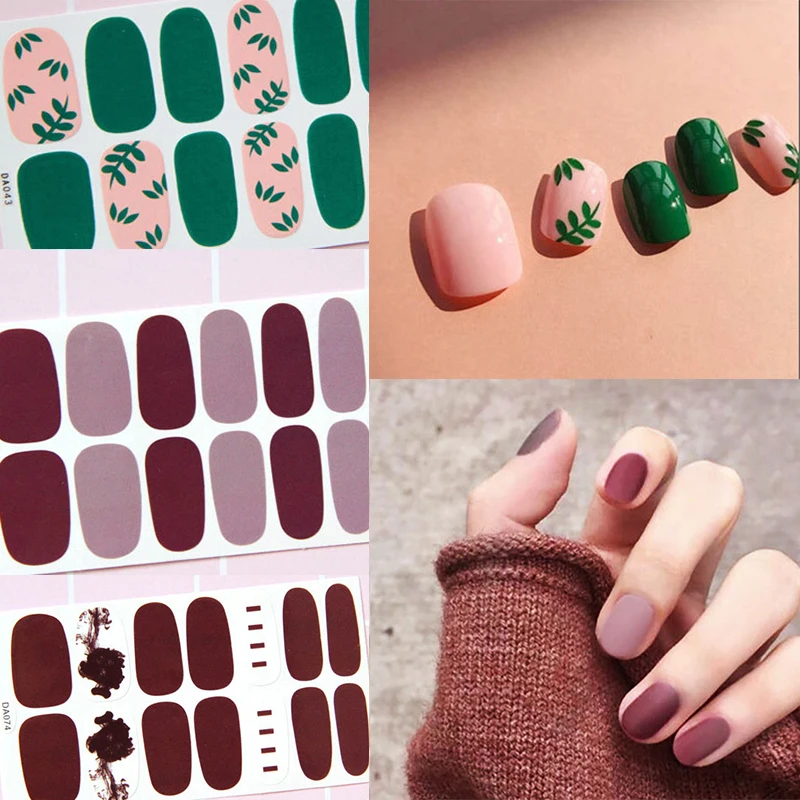 14 шт./компл. 31 дизайнерские наклейки для ногтей DIY Nail Art Наклейки Водонепроницаемый Стикеры s самостоятельно аппарат для крепления на гвоздях и Стикеры маникюрные украшения