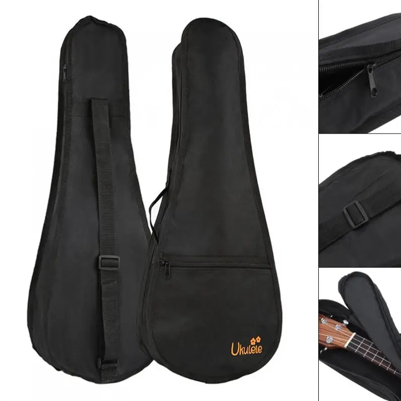 23 дюймов черный чехол для укелеле портативный укулеле Gig Bag мягкий чехол водонепроницаемый рюкзак